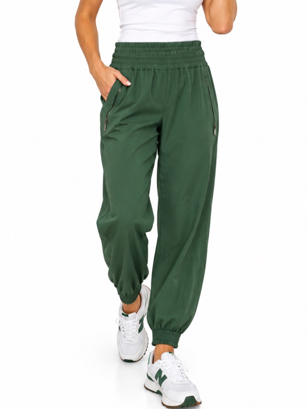 Forest Green Athletic Jogger Pants SZ 4 EU